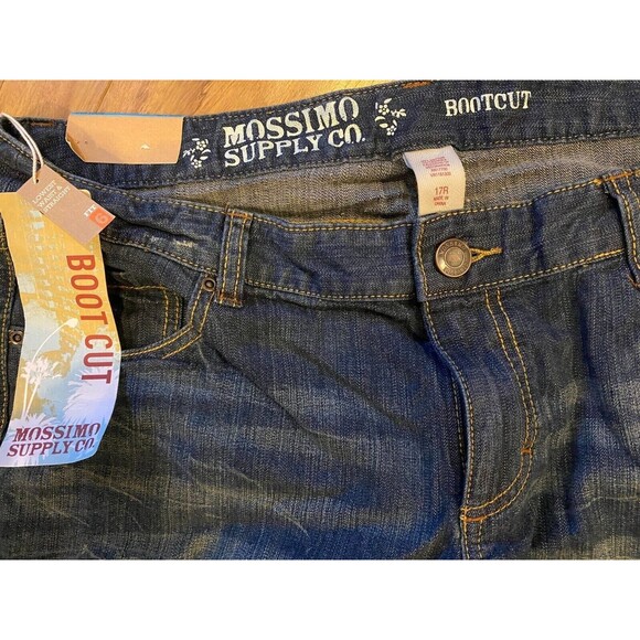 Mossimo Supply Company Size 17R Boot Cut Lowest Waist & Straight Hip Jeans NWT - Picture 2 of 3
